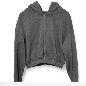 Woman’s Gray Hoodie Jacket